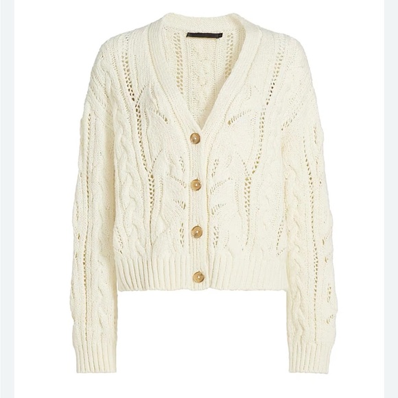 Market & Spruce Sweaters - Market & Spruce Cream Open-Knit Sweater – Size Small – NWOT